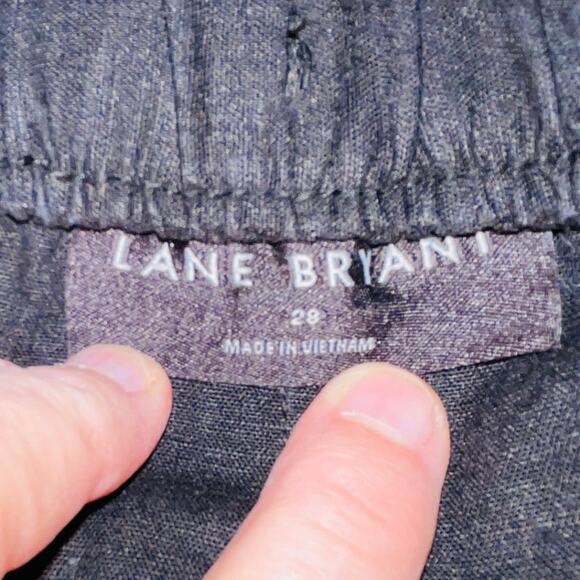 Lane Bryant Linen Blend Pants - Women's Size 28 - 53% Linen/45% Rayon/2% Spandex - Picture 5 of 10